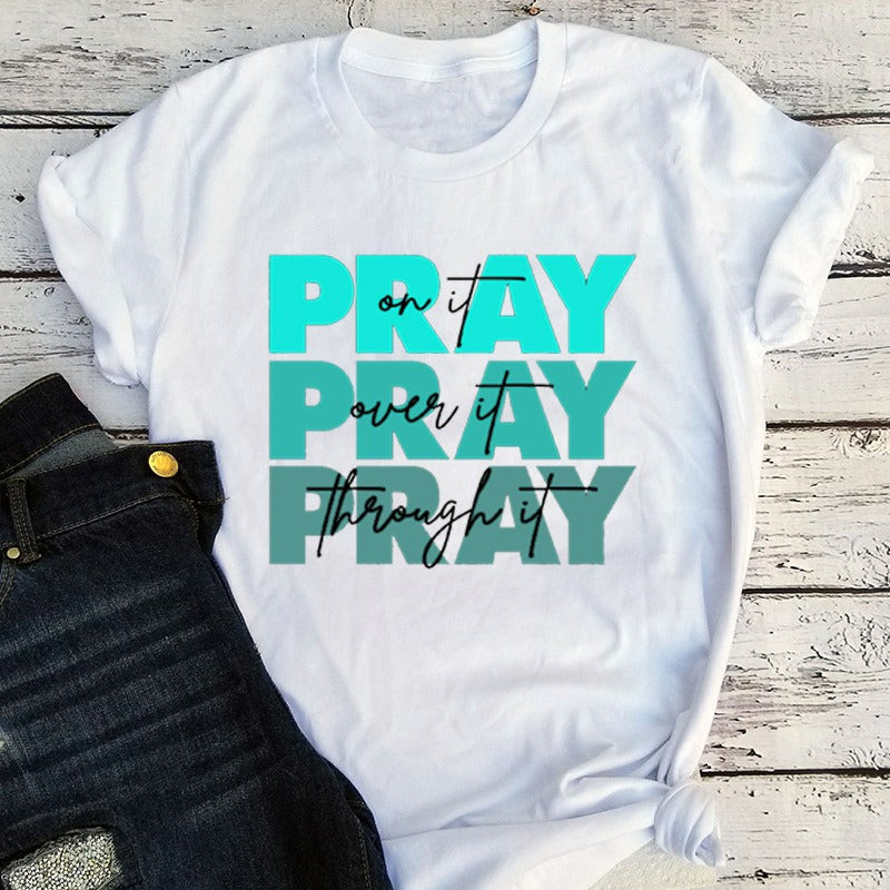 Faith T-Shirt Pray on Vintage Clothes Religious