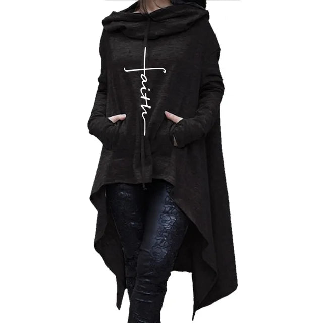 Faith Print Sweatshirt Hoodies
