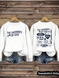 Round neck THE PROMIS OF GOD pullover sweatshirt sweatshirt