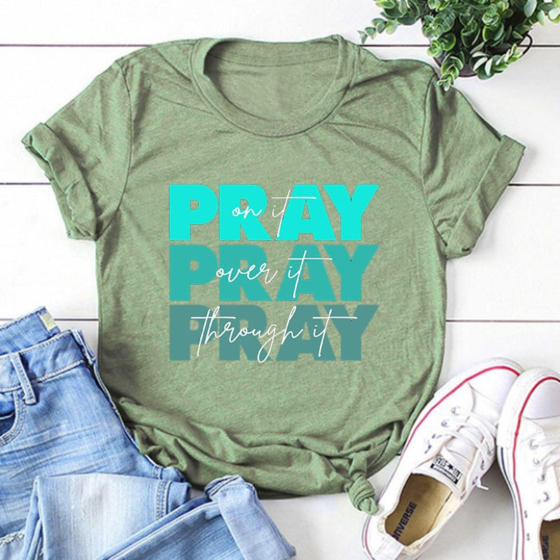 Faith T-Shirt Pray on Vintage Clothes Religious