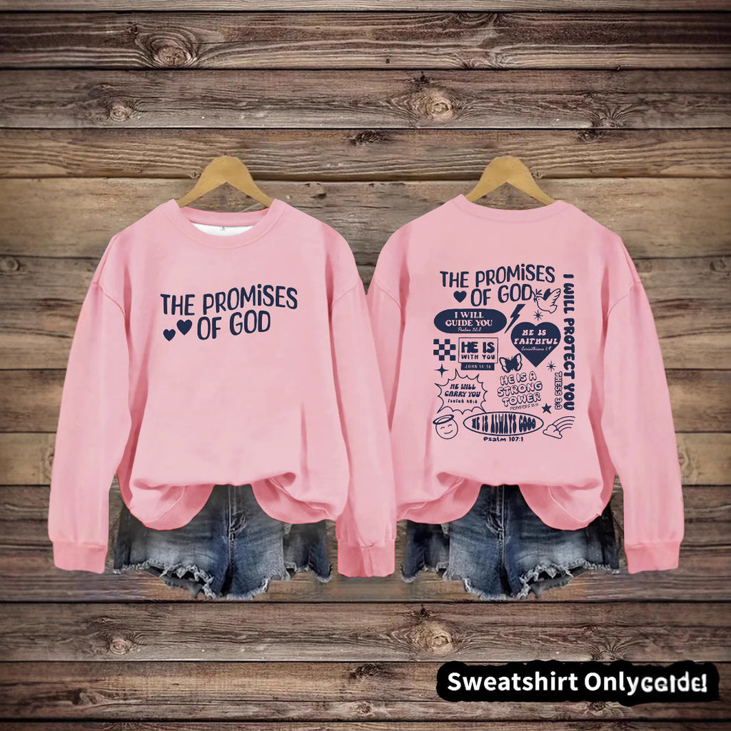 Round neck THE PROMIS OF GOD pullover sweatshirt sweatshirt