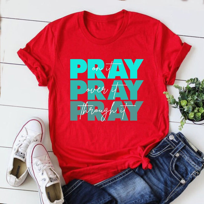 Faith T-Shirt Pray on Vintage Clothes Religious