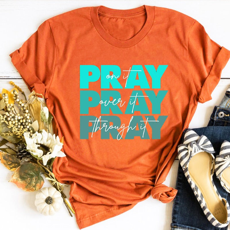 Faith T-Shirt Pray on Vintage Clothes Religious