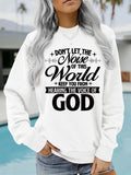 Voice of God Inspirational Printed Casual Loose Hoodie