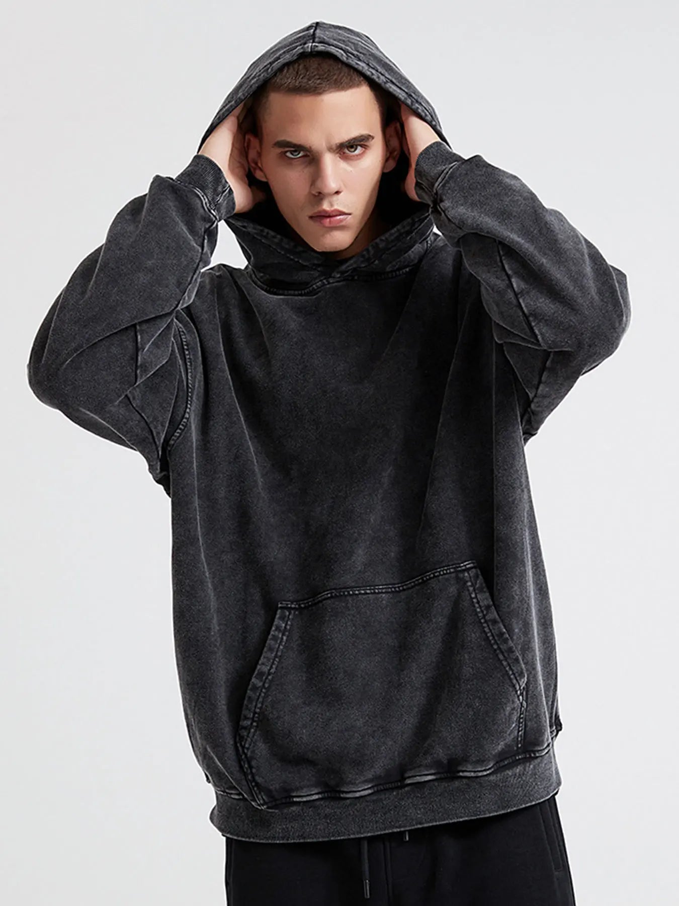 Child Of God Print Vintage Washed Hoodie Men Women Cotton Long Sleeve Hip Hop Hooded Sweatshirt Casual Gothic Spring Autumn Top