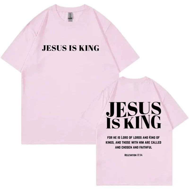Christian Bible Verse Merch T Shirt Streetwear Fashion Oversized O-Neck T-shirts Men Women Casual Cotton Short Sleeve T-shirt