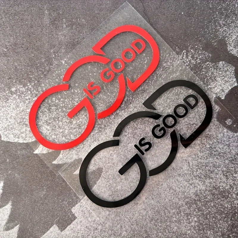 1PC GOD is GOOD” Auto Sticker - Religious Message for Car Styling