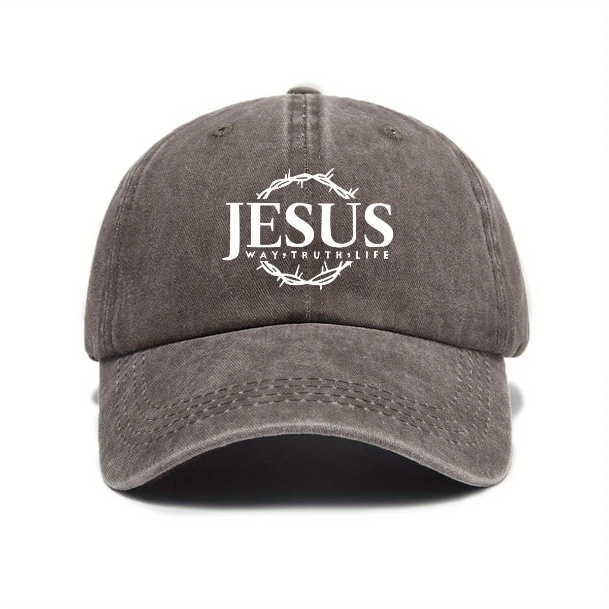 Adjustable baseball caps for men and women, Jesus wreath design, urban street style suitable for leisure and outdoor activities