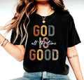 God Good Shirt All The Time Shirt Christian Inspirational Bible Verse Christian Jesus Sleeve Casual Aesthetic Clothes