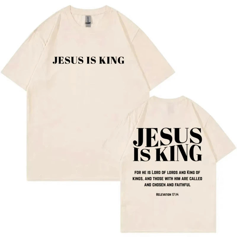 Christian Bible Verse Merch T Shirt Streetwear Fashion Oversized O-Neck T-shirts Men Women Casual Cotton Short Sleeve T-shirt