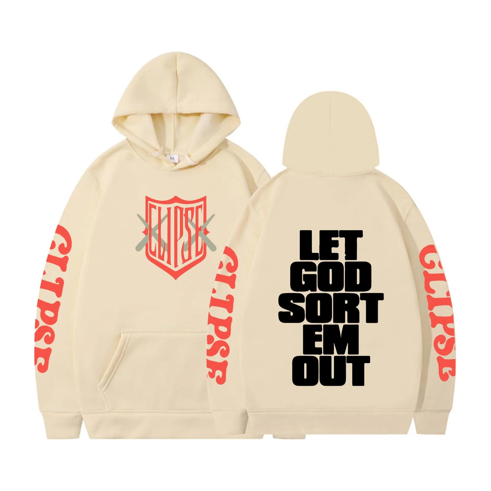 Clipse Hoodie Let God Sort Em Out Hoodie Men Casual Shirt New Album Let God Sort Em Out Sweatshirt Streewear Hip Hop Pullover