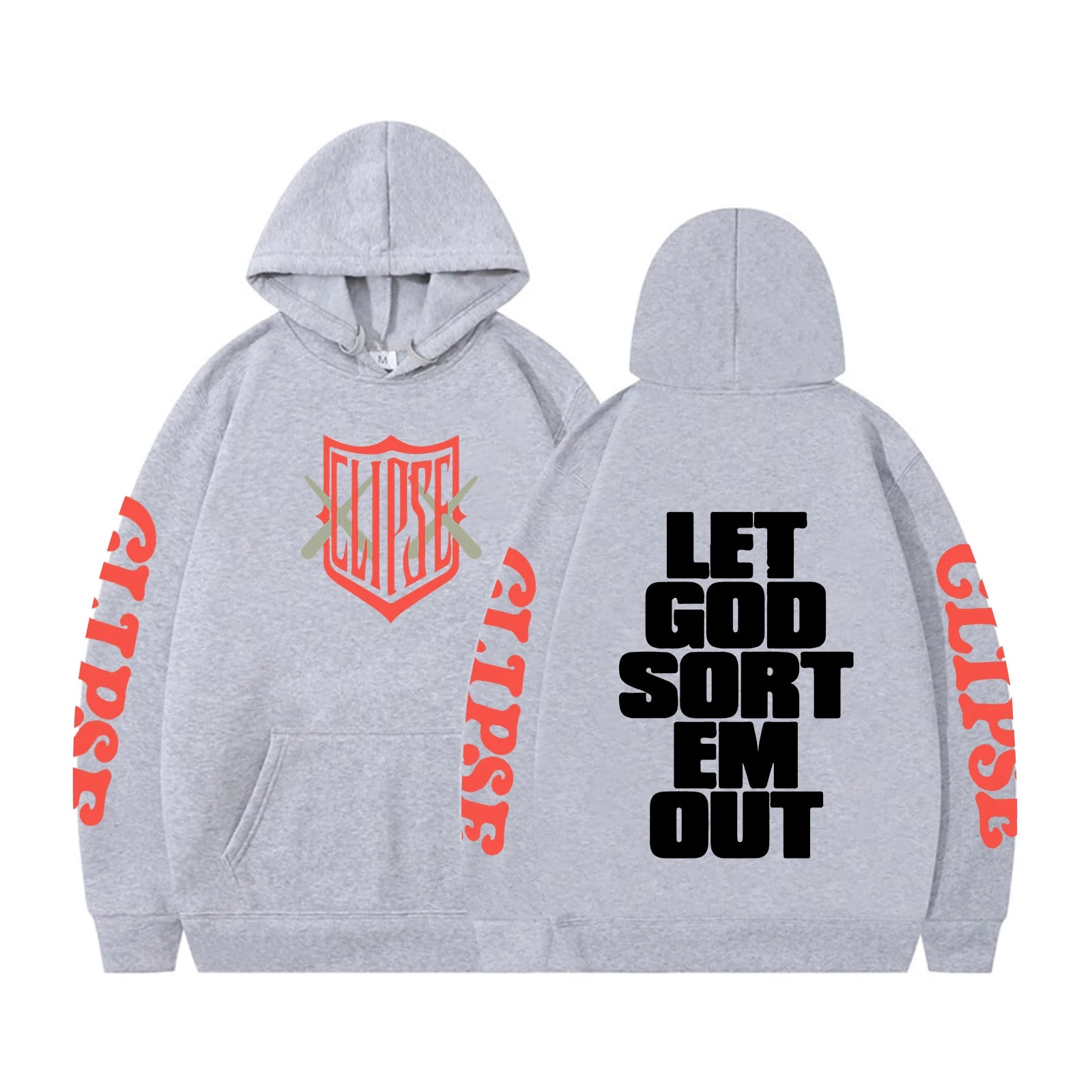 Clipse Hoodie Let God Sort Em Out Hoodie Men Casual Shirt New Album Let God Sort Em Out Sweatshirt Streewear Hip Hop Pullover