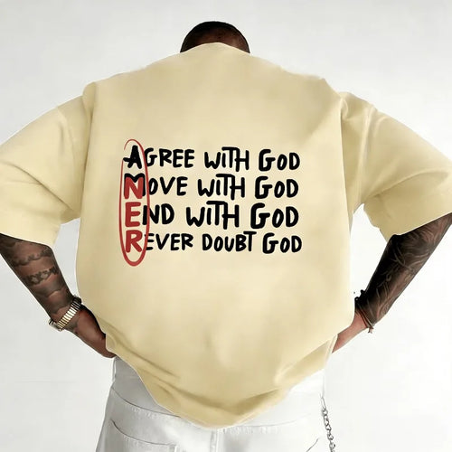 2026 Hot Sale Christian God Printed Tshirt for Men High Quality Top Tees All Season Daily Casual Fashion Pullover Men's Clothing