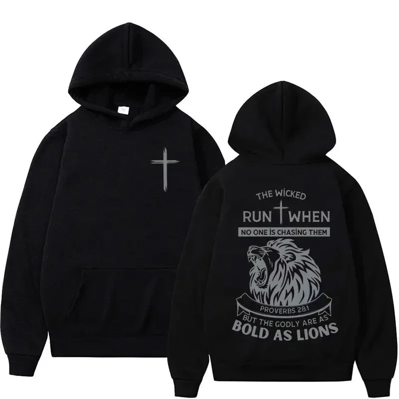 Harajuku Aesthetic Christian Jesus Church Hoodie Bible Verse God Loves You Hooded Men's Women Vintage Sweatshirts Streetwear Y2K