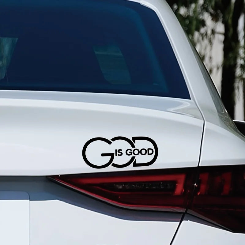 1PC GOD is GOOD” Auto Sticker - Religious Message for Car Styling