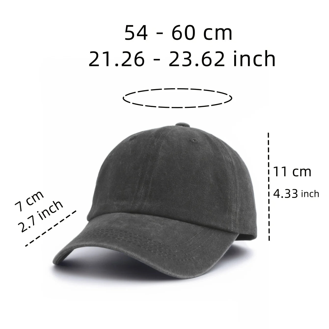 GOD IS GOOD Printed Water Washed Baseball Hat Simple, Casual, Fashionable, Adjustable Size Outdoor Sports Daily Party Vacation