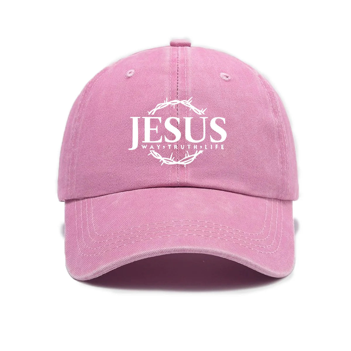 Adjustable baseball caps for men and women, Jesus wreath design, urban street style suitable for leisure and outdoor activities