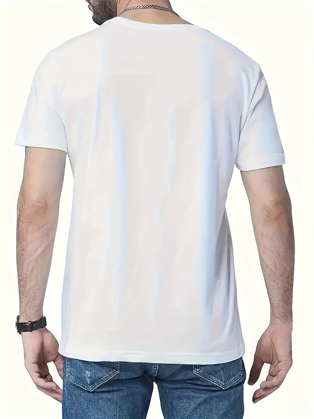 Summer men's 100% pure cotton casual loose fit Jesus Way truth life letter printed round neck short sleeved T-shirt top