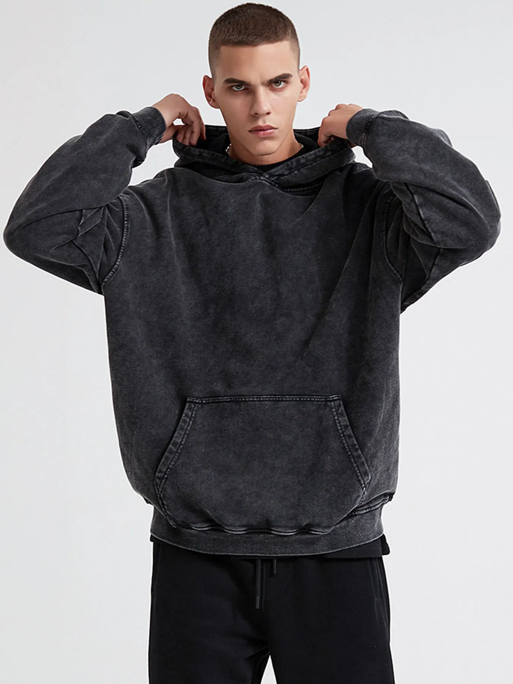Child Of God Print Vintage Washed Hoodie Men Women Cotton Long Sleeve Hip Hop Hooded Sweatshirt Casual Gothic Spring Autumn Top