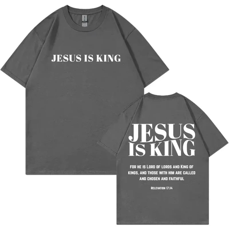 Christian Bible Verse Merch T Shirt Streetwear Fashion Oversized O-Neck T-shirts Men Women Casual Cotton Short Sleeve T-shirt
