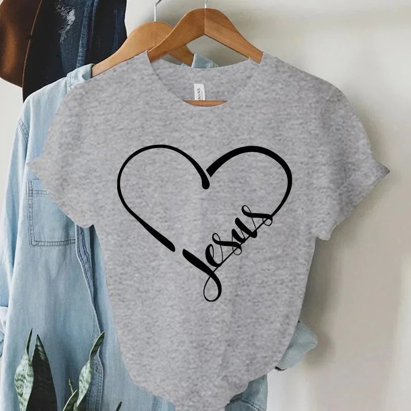Women Fashion Clothing Jesus T Shirts Faith T Shirts God T Shirts Christian Shirts Gifts for Christians Women's Shirt