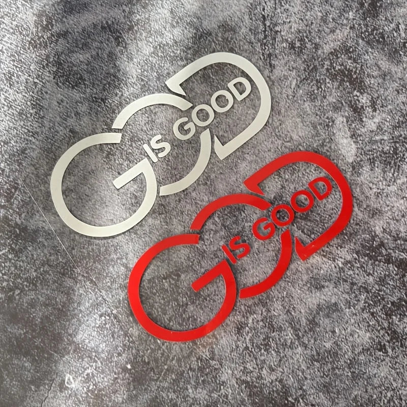 1PC GOD is GOOD” Auto Sticker - Religious Message for Car Styling
