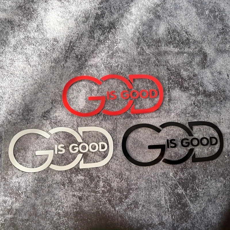 1PC GOD is GOOD” Auto Sticker - Religious Message for Car Styling