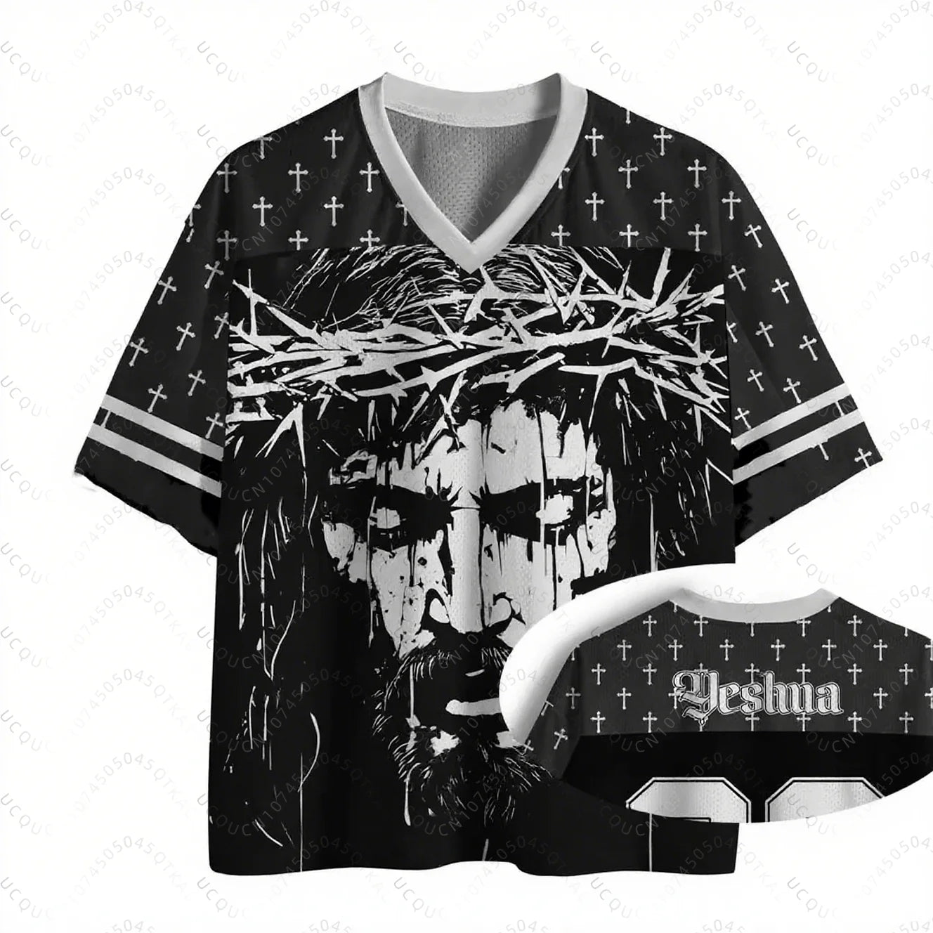 2025 Praying Christian Jesus Pattern Printed Street Wear T-Shirt Summer Men's Fashion Hip Hop Casual Jersey Short Sleeve T2k Top