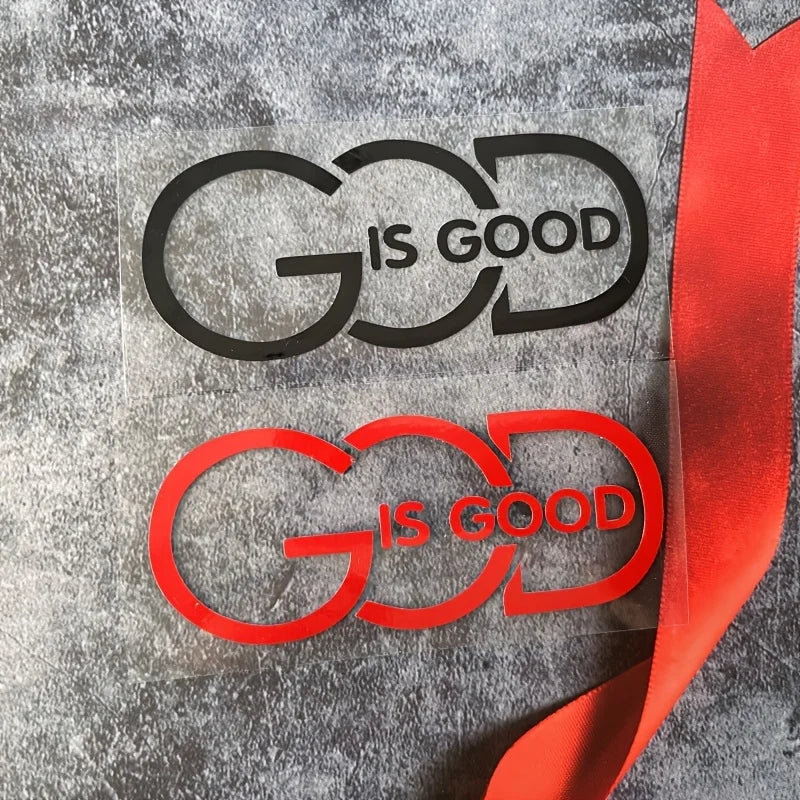 1PC GOD is GOOD” Auto Sticker - Religious Message for Car Styling