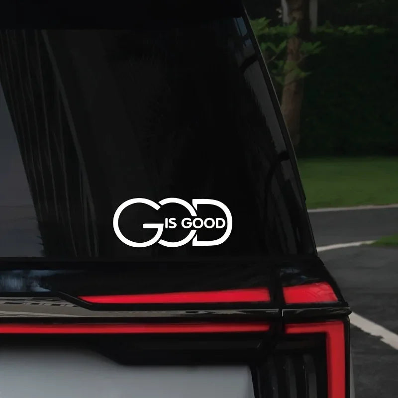 1PC GOD is GOOD” Auto Sticker - Religious Message for Car Styling