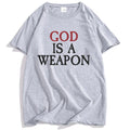 God Is A Weapon Single Tee Falling in Reverse Band Graphic T-shirt Summer Cotton Hip Hop Streetwear Unisex Men Clothing Top