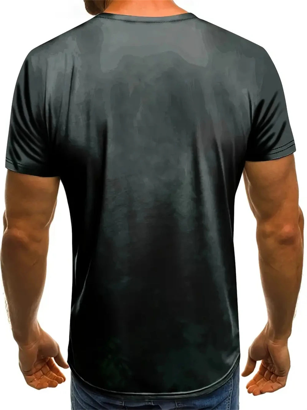 Christian Mens Clothing T Shirts Oversized T Shirt Gothic Jesus Christ Cross 3D Print O-Neck Tops Vintage Hip Hop Short Sleeve