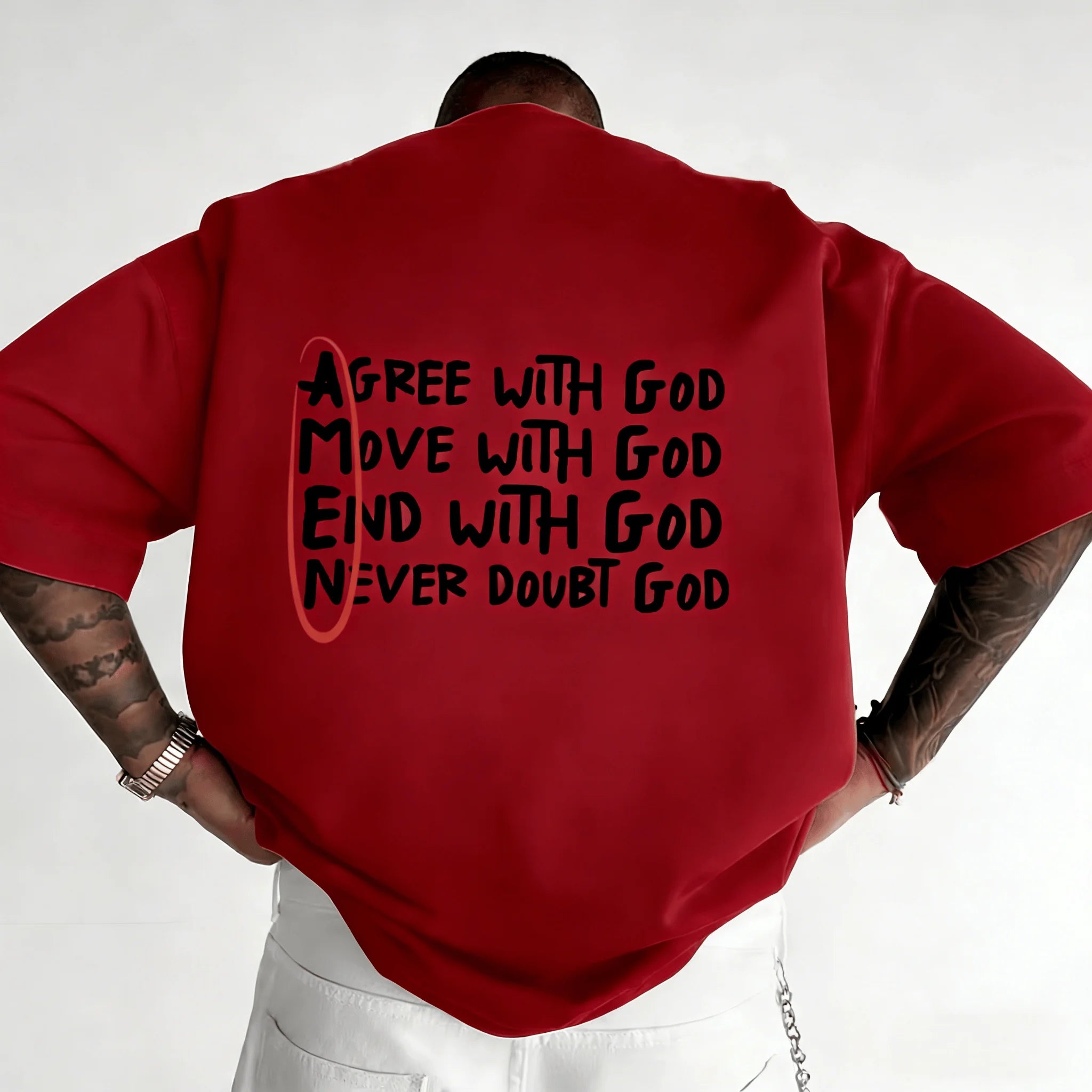 2026 Hot Sale Christian God Printed Tshirt for Men High Quality Top Tees All Season Daily Casual Fashion Pullover Men's Clothing