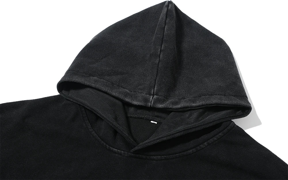 Child Of God Print Vintage Washed Hoodie Men Women Cotton Long Sleeve Hip Hop Hooded Sweatshirt Casual Gothic Spring Autumn Top