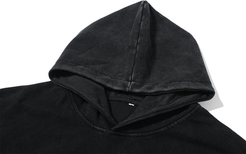 Child Of God Print Vintage Washed Hoodie Men Women Cotton Long Sleeve Hip Hop Hooded Sweatshirt Casual Gothic Spring Autumn Top