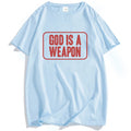 God Is A Weapon Tee Falling in Reverse Rock Band T-shirt Cotton Summer Short Sleeve Unisex Streetwear Hip Hop Grunge Men T Shirt