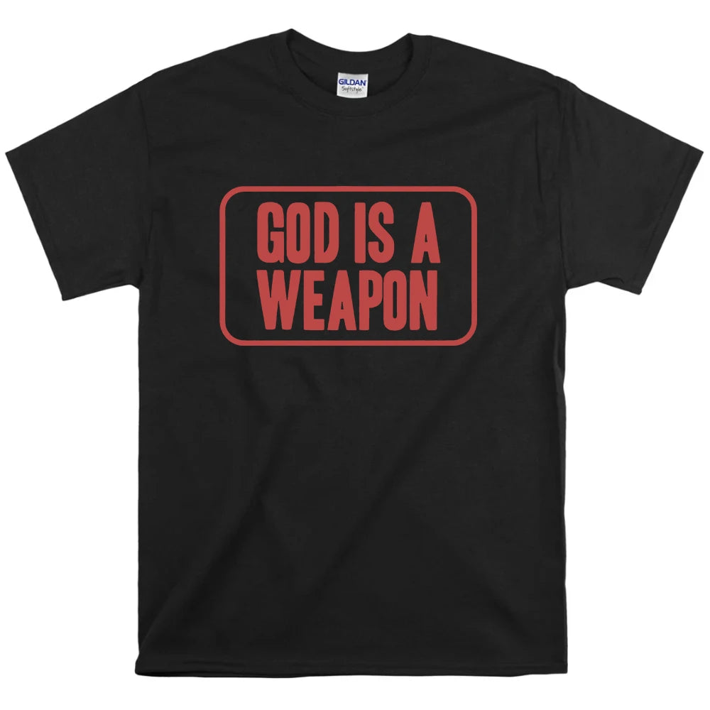 God Is A Weapon Tee Falling in Reverse Rock Band T-shirt Cotton Summer Short Sleeve Unisex Streetwear Hip Hop Grunge Men T Shirt
