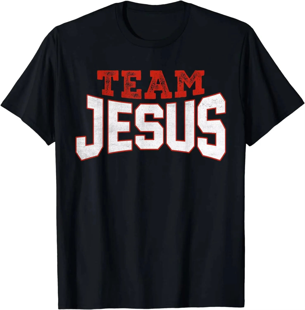 2026 Men Clothing Unisex Funny Team Jesus Christian T-Shirt Funny Jesus Clothes T Shirts Graphic T Shirts Team Jesus T Shirts