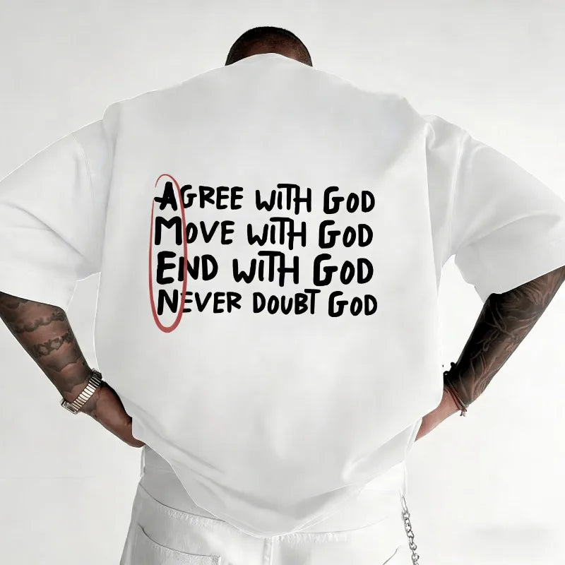 2026 Hot Sale Christian God Printed Tshirt for Men High Quality Top Tees All Season Daily Casual Fashion Pullover Men's Clothing