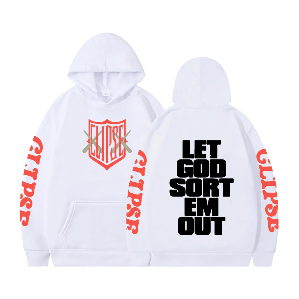 Clipse Hoodie Let God Sort Em Out Hoodie Men Casual Shirt New Album Let God Sort Em Out Sweatshirt Streewear Hip Hop Pullover