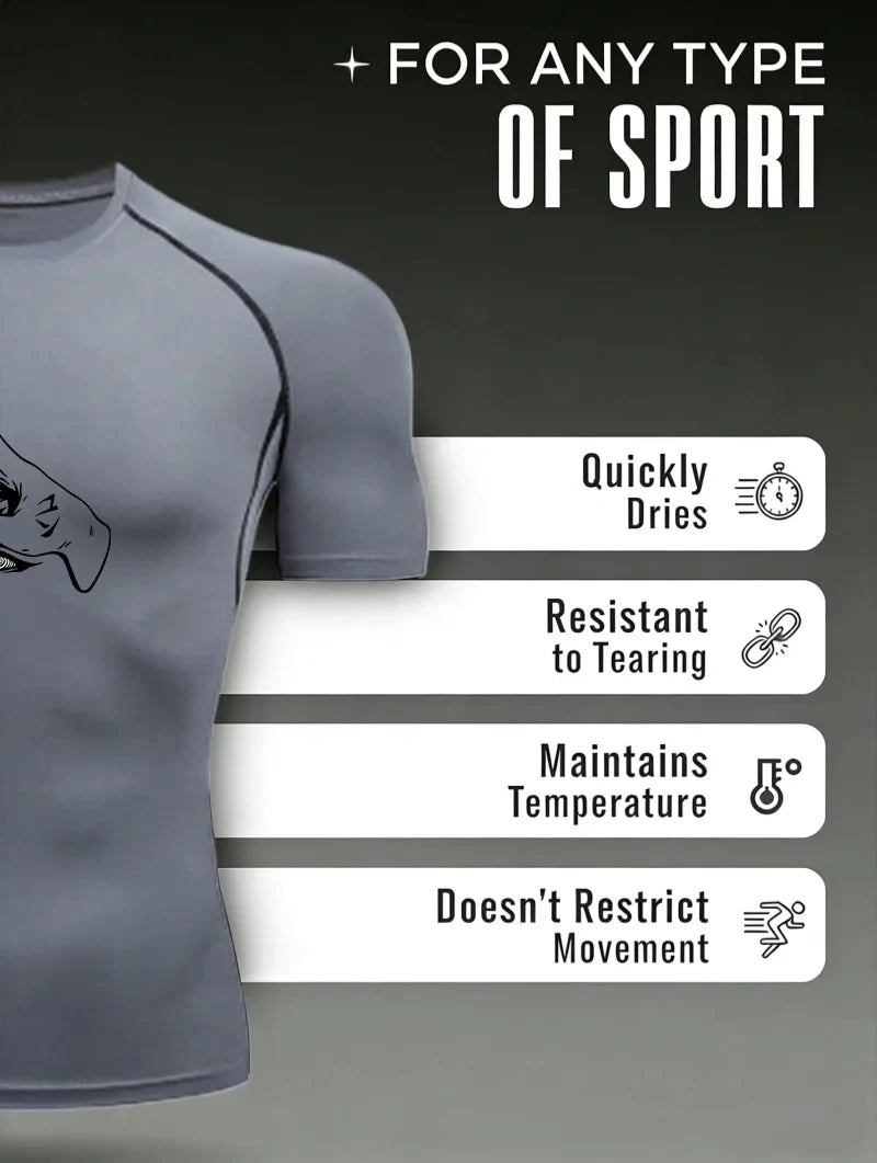 Christian Workout Compression Shirts Athletic Quick Dry Tshirts Tees Mens Gym Fitness Undershirts Tops Short Sleeve Rash Guard